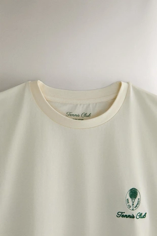 Хлопковая теннисная футболка- Заказать в России