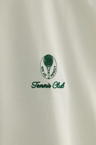 Хлопковая теннисная футболка- Заказать в России