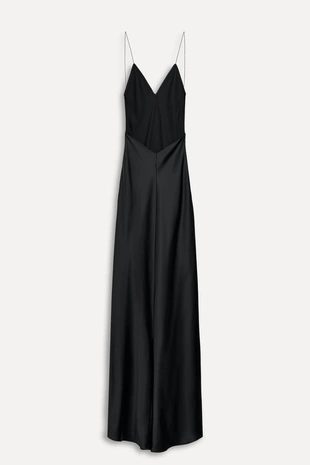 Длинное атласное платье — 50TH ANNIVERSARY- Заказать в России