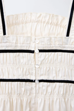 Платье с бантами и контрастной отделкой- Заказать в России