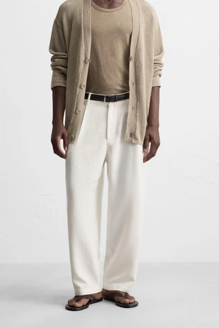 Брюки RELAXED FIT со складками- Заказать в России