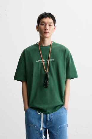 Купить Zara Футболка с принтами и надписями