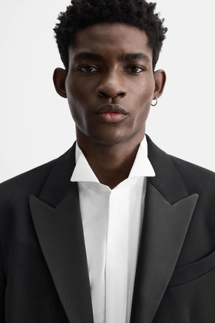 Костюмный блейзер из смесовой шерсти- Заказать в России