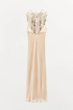 Платье с вышивкой и бусинами — LIMITED EDITION- Заказать в России