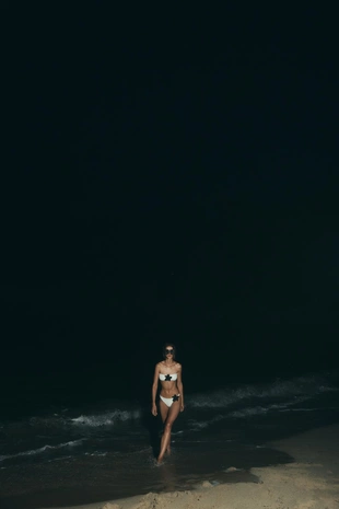 Ecru | 0167/230/712 - Zara Топ бикини бандо с цветком