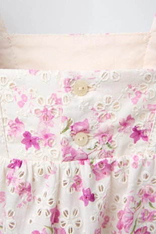 Топ шиффли с цветочным принтом- Заказать в России