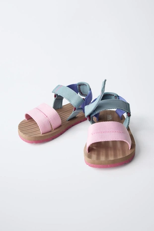 Pink | 6619/630/050 - Zara Технологичные цветные сандалии