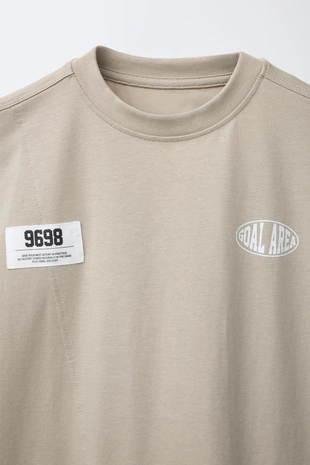Beige | 5048/778/710 - Zara Футболка для бега с этикеткой