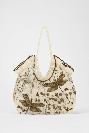 Сумка-шопер с вышивкой- Заказать в России