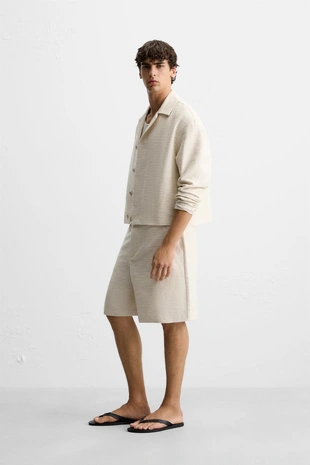 Куртка-рубашка из рельефной ткани- Заказать в России