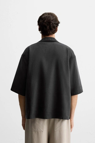 Рубашка RELAXED FIT из струящейся ткани- Заказать в России