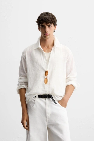 Рубашка JACQUARD в клетку- Заказать в России