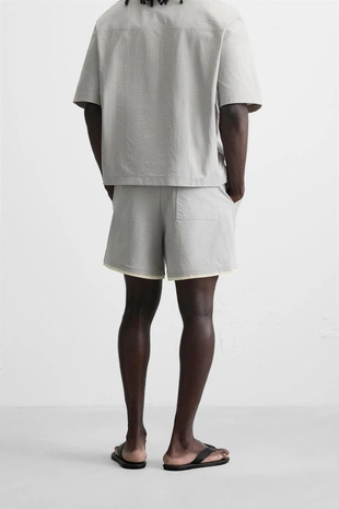 Технические шорты с контрастной отделкой- Заказать в России