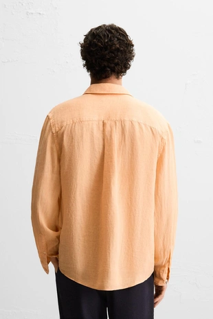 Рубашка из 100% льна- Заказать в России