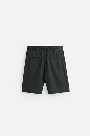 Бермуды с геометрическим жаккардом- Заказать в России