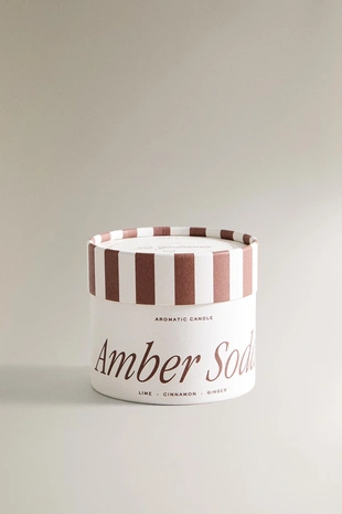 (150 г) ароматическая свеча AMBER SODA- Заказать в России