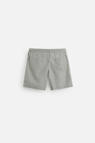 Купить Zara Плавки с геометрическим принтом средней длины