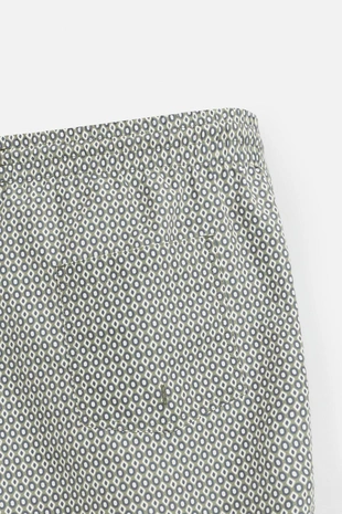 Плавки с геометрическим принтом средней длины- Заказать в России