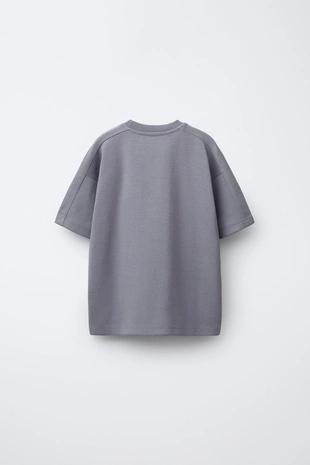 Mauve | 0039/772/612 - Zara Комплект из футболки и шортов-бермудов из ткани интерлок с надписью