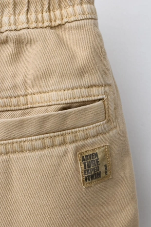 Бермуды из струящейся ткани на резинке- Заказать в России