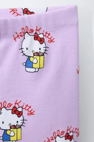 Легинсы в рубчик велосипедные HELLO KITTY © SANRIO - Заказать в России