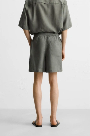 Шорты из 100% льна- Заказать в России