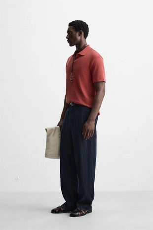 Поло JACQUARD с геометрическим узором