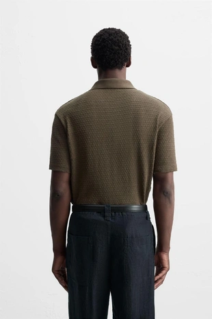 Поло JACQUARD с геометрическим узором