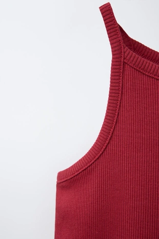 Топ в рубчик с текстом