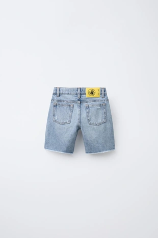 Купить Zara Джинсовые прямые шорты-бермуды с разрезами ZARA X BODY GLOVE ®