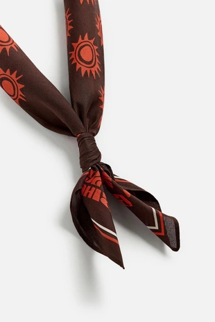 Бандана с графическим принтом- Заказать в России