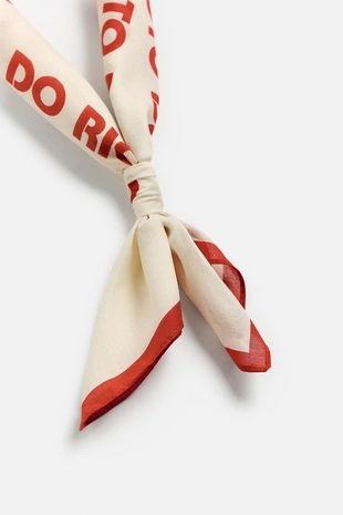 Бандана с текстовым принтом- Заказать в России