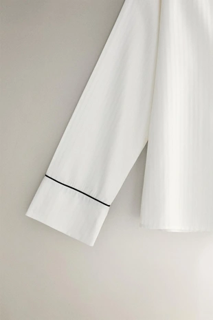 Рубашка в полоску из жаккарда- Заказать в России