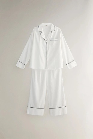 Рубашка в полоску из жаккарда- Заказать в России