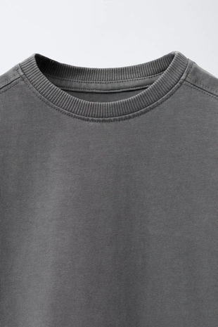 Футболка GARMENT DYE с разрезами - Заказать в России