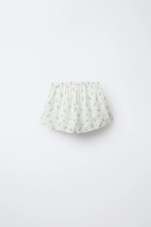 AGES 6-14/ SEERSUCKER FLORAL SHIRT AND BERMUDA PYJAMAS- Заказать в России