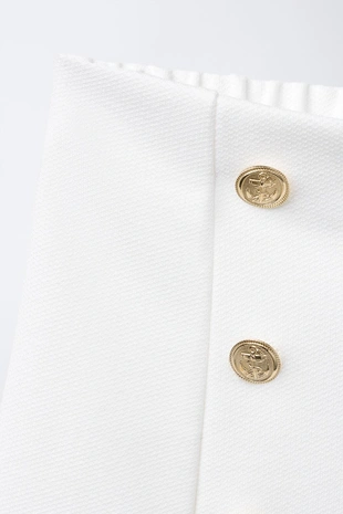 Oyster-white | 2511/703/251 - Zara Бермуды в морском стиле