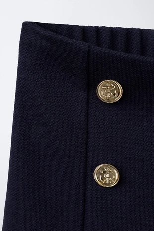 Navy blue | 2511/703/401 - Zara Бермуды в морском стиле