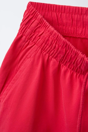Raspberry | 3402/701/671 - Zara Шорты-бермуды с текстом