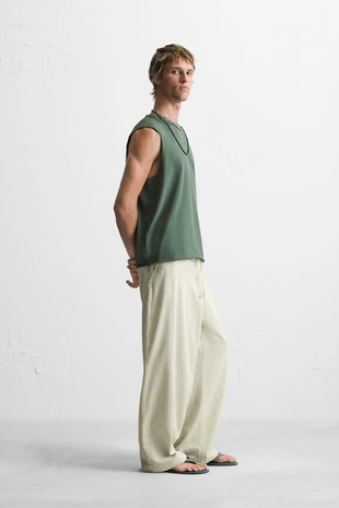 Брюки BAGGY FIT в полоску- Заказать в России