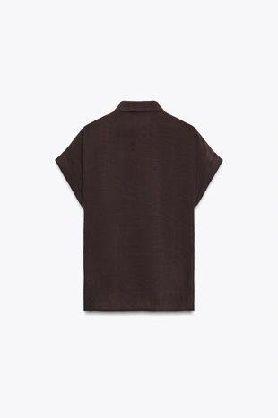 Рубашка с узлом спереди- Заказать в России