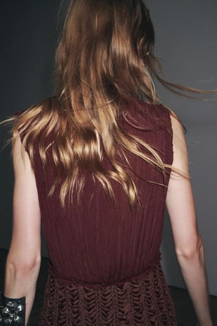 Платье с вышивкой на талии — ZW COLLECTION- Заказать в России