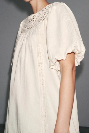 Короткое платье с вышивкой — ZW COLLECTION- Заказать в России