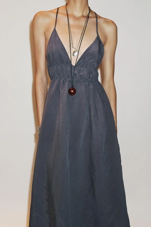 Платье миди из струящейся ткани- Заказать в России