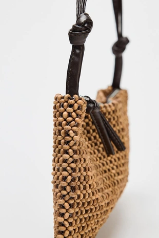 Сумка с плечевым ремнем и бисером- Заказать в России