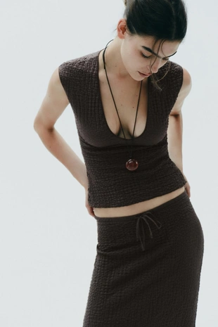 Топ из тканевой ткани