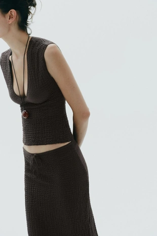 Топ из тканевой ткани