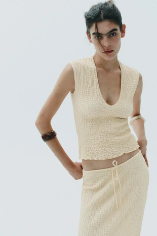 Топ из тканевой ткани- Заказать в России