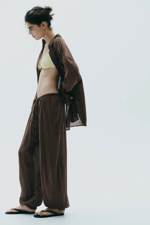 Брюки-балахоны