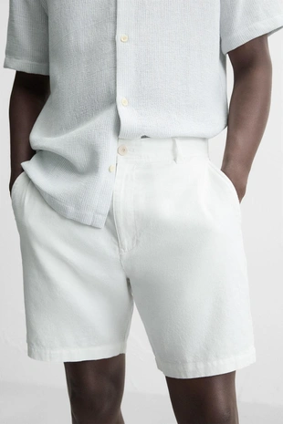 Шорты из хлопка и льна- Заказать в России